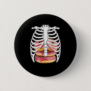 Skeleton Rib Cage Halloween Kostüme T-Shirts Gesch Button