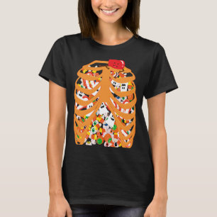 Skeleton Rib Cage X ray Candy Halloween Trick oder T-Shirt