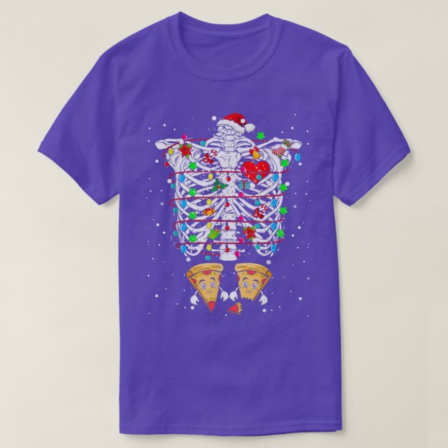 Skeleton Rib Cage XRay Schwangerschaft Ankündigung T-Shirt (Design vorne)