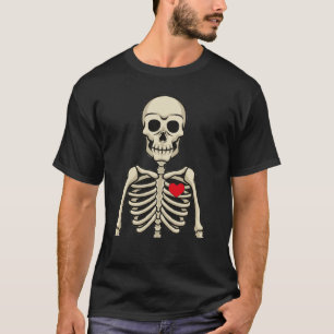 Skeleton Rib Käfig Herz X-Ray Erwachsene Kinder Fu T-Shirt