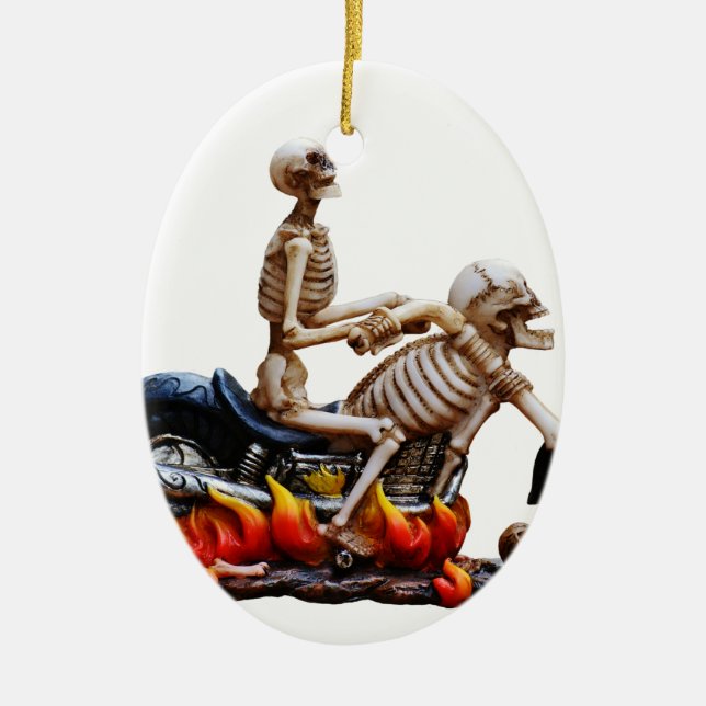 Skeleton Rider Keramikornament (Vorne)