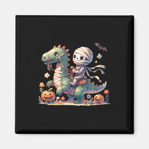 Skeleton Riding Dragon Halloween Pumpkin Thema Kin Magnet