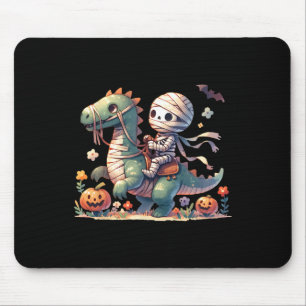 Skeleton Riding Dragon Halloween Pumpkin Thema Kin Mousepad