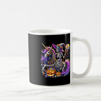 Skeleton Riding Skeleton Einhorn Halloween Kostüm Kaffeetasse
