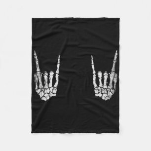 Skeleton Rock Hand Lazy Halloween Kostüm Coolen Bö Fleecedecke
