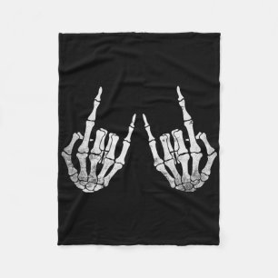 Skeleton Rock Hand Lazy Halloween Kostüm Coolen Bö Fleecedecke