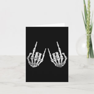 Skeleton Rock Hand Lazy Halloween Kostüm Coolen Bö Karte