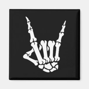 Skeleton Rock Hand Pocket Lazy Halloween Kostüm C Magnet