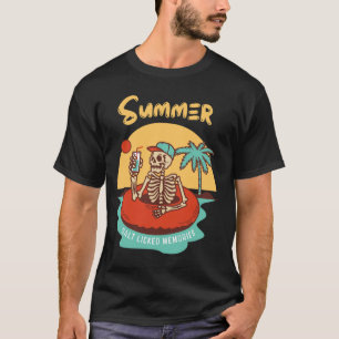 Skeleton Rock Hand Pocket Lazy Halloween Kostüm C T-Shirt