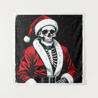Skeleton Santa Wandteppich