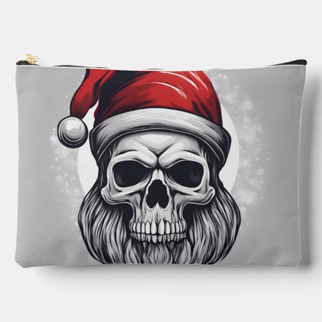 Skeleton Santa Zubehörtasche (Vorderseite)