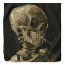 Skeleton Schädel mit brennender Zigarette