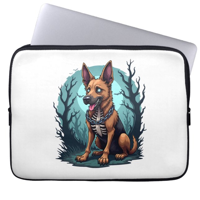 Skeleton Shepherd Dog Laptopschutzhülle (Vorderseite)