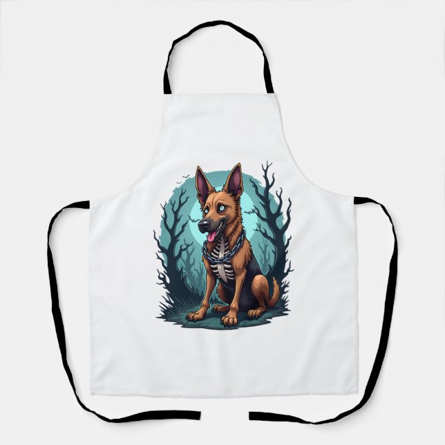 Skeleton Shepherd Dog Schürze (Vorderseite)
