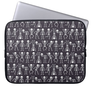 Skeleton-Silhouetten nahtlos für Halbwüchse Laptopschutzhülle