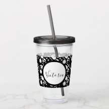 Skeleton Skull Pumpkin Skript Mit Monogramm Acryli