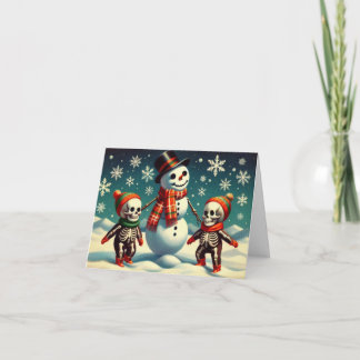 Skeleton Snow-play Karte