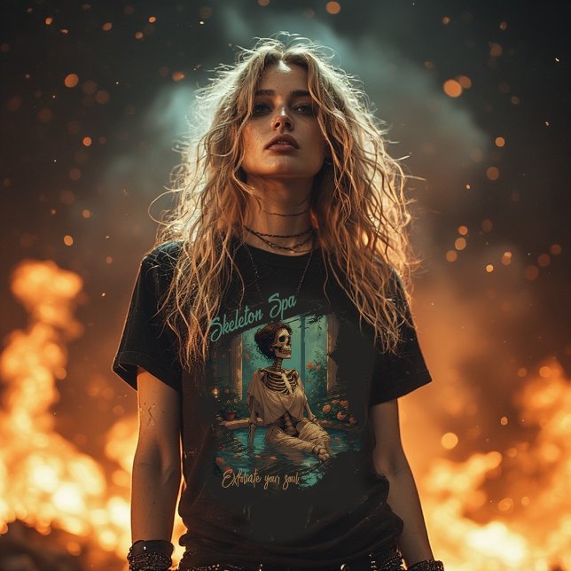 Skeleton Spa – Exfoliate Your Soul | Funny T-Shirt (Von Creator hochgeladen)
