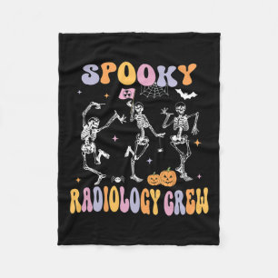 Skeleton Spooky Radiology Crew Röntgen Tech Hallow Fleecedecke