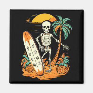 Skeleton-Surfen Halloween Hawaii Hawaiian Männer Magnet