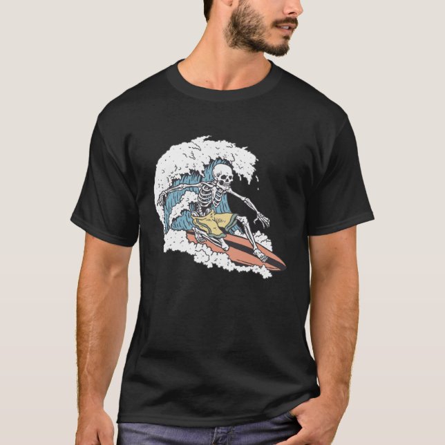 Skeleton Surfer T-Shirt (Vorderseite)