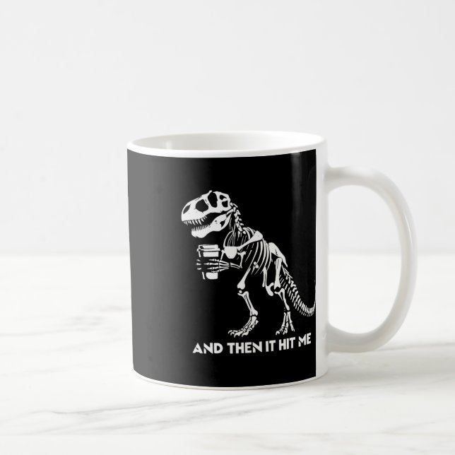 Skeleton T-rex Dinosaur Halloween Men Funny Kaffeetasse (Rechts)