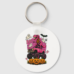 Skeleton T Rex Dinosaur Monster Truck Pumpkin Brea Schlüsselanhänger