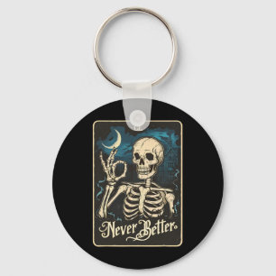 Skeleton Tarot Card Nie besseres SchädelHalloween Schlüsselanhänger