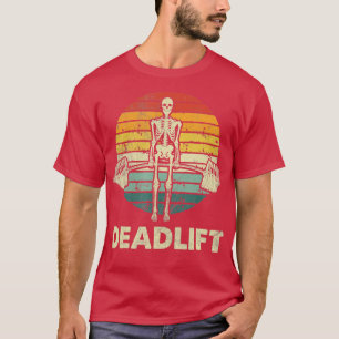 Skeleton Tote Lift Sonniges Halloween Lifting Weig T-Shirt
