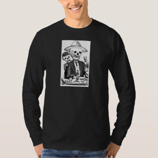 Skeleton trinkender Tequila, Mexiko T-Shirt