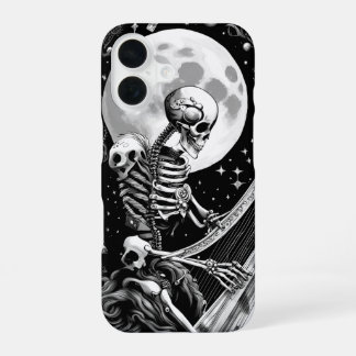 Skeleton und Harfe III iPhone 16 Hülle