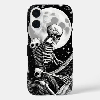 Skeleton und Harfe III iPhone 16 Hülle