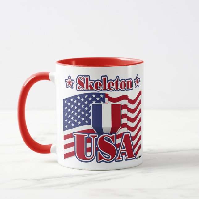 Skeleton USA Tasse (Links)