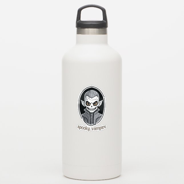 Skeleton Vampire Aufkleber (Wassserflasche)