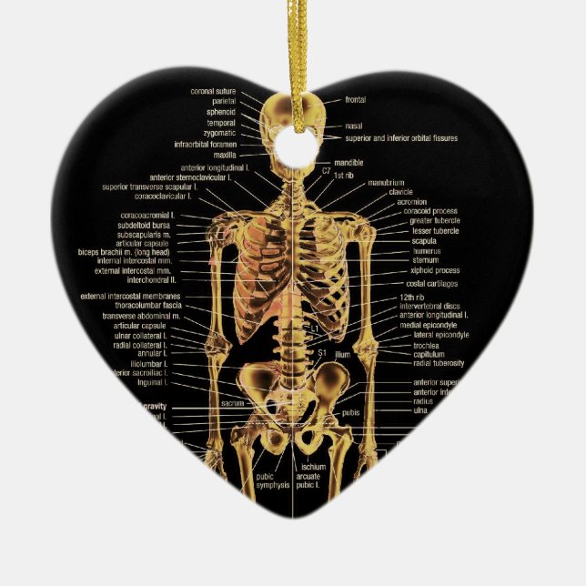 Skeleton Verzierung Keramikornament (Vorne)