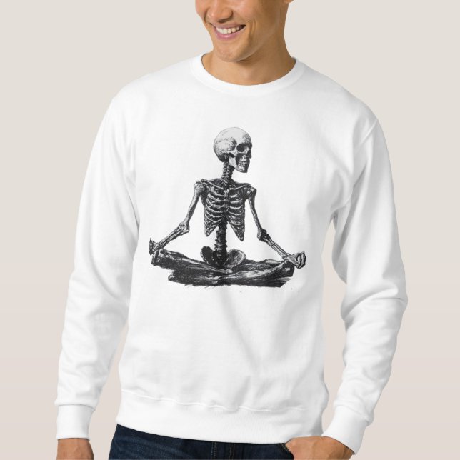 Skeleton Yoga Sweatshirt (Vorderseite)