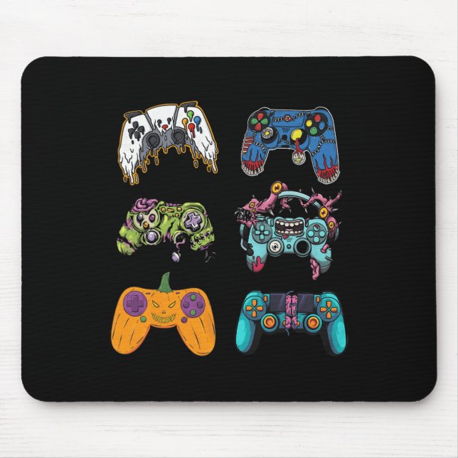 Skeleton Zombie Gaming Controller Halloween für G Mousepad (Vorne)