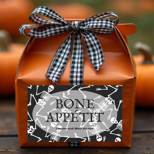 Skeletons BONE APPÉTIT Rechteckiger Aufkleber