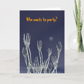 Skeletons - Carte de voeux Halloween