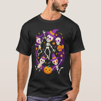 Skeletons de danse T-shirt d'Halloween - Vibe amus
