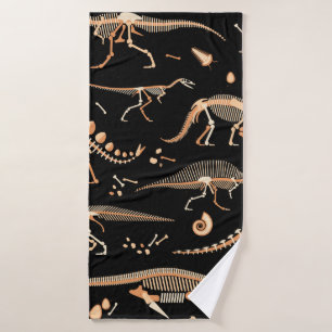 Skeletons de dinosaures et fossiles motif