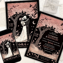 Skeletons et Faire-part de mariage Sakura Tarot
