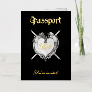 Skeletons gothiques Faire-part de mariage de passe