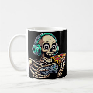 Skeletons ultimativer Cheat Day: Cheesy Pizza Gami Kaffeetasse