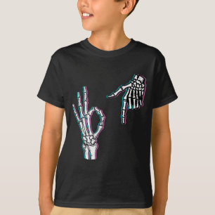 Skelett 67 Meme Lustiges Halloween Jungen Mädchen T-Shirt