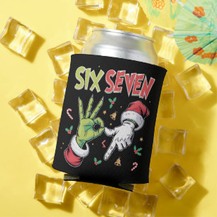 Skelett 6 7 Weihnachten Six Seven Meme Xmas Dosenkühler