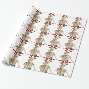 Skelett-Albtraum-Weihnachten Geschenkpapier