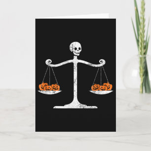 Skelett-Anwalt Halloween Sarkastischer Jurastudent Karte