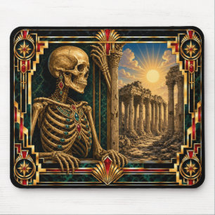 Skelett, Art Deco Mythisch Mousepad