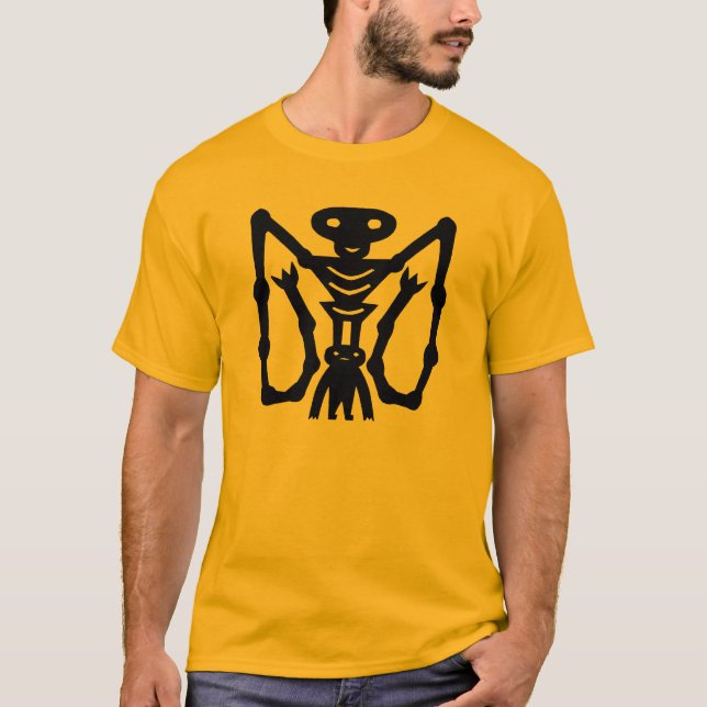Skelett auf meinem Kopf T-Shirt (Vorderseite)